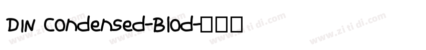 DIN Condensed-Blod字体转换